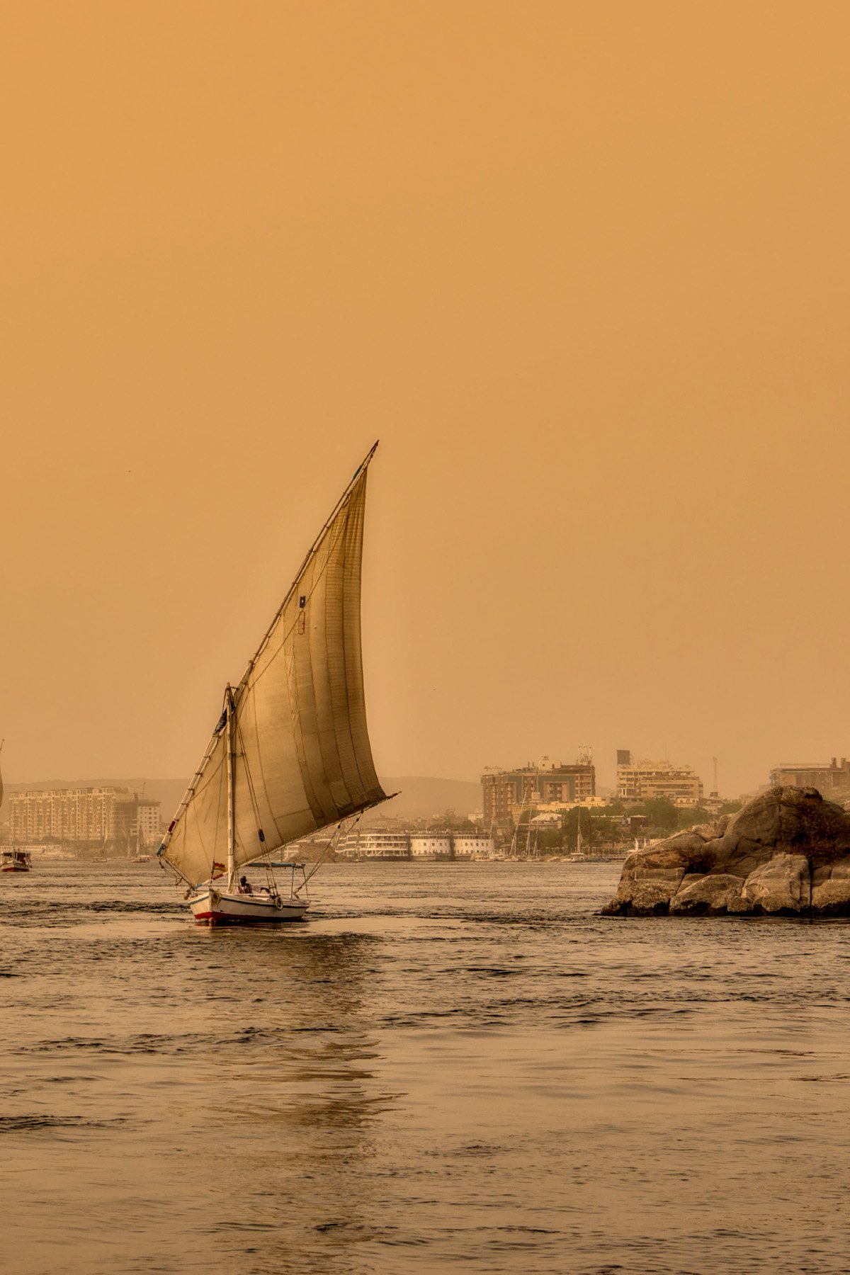 felucca in aswan