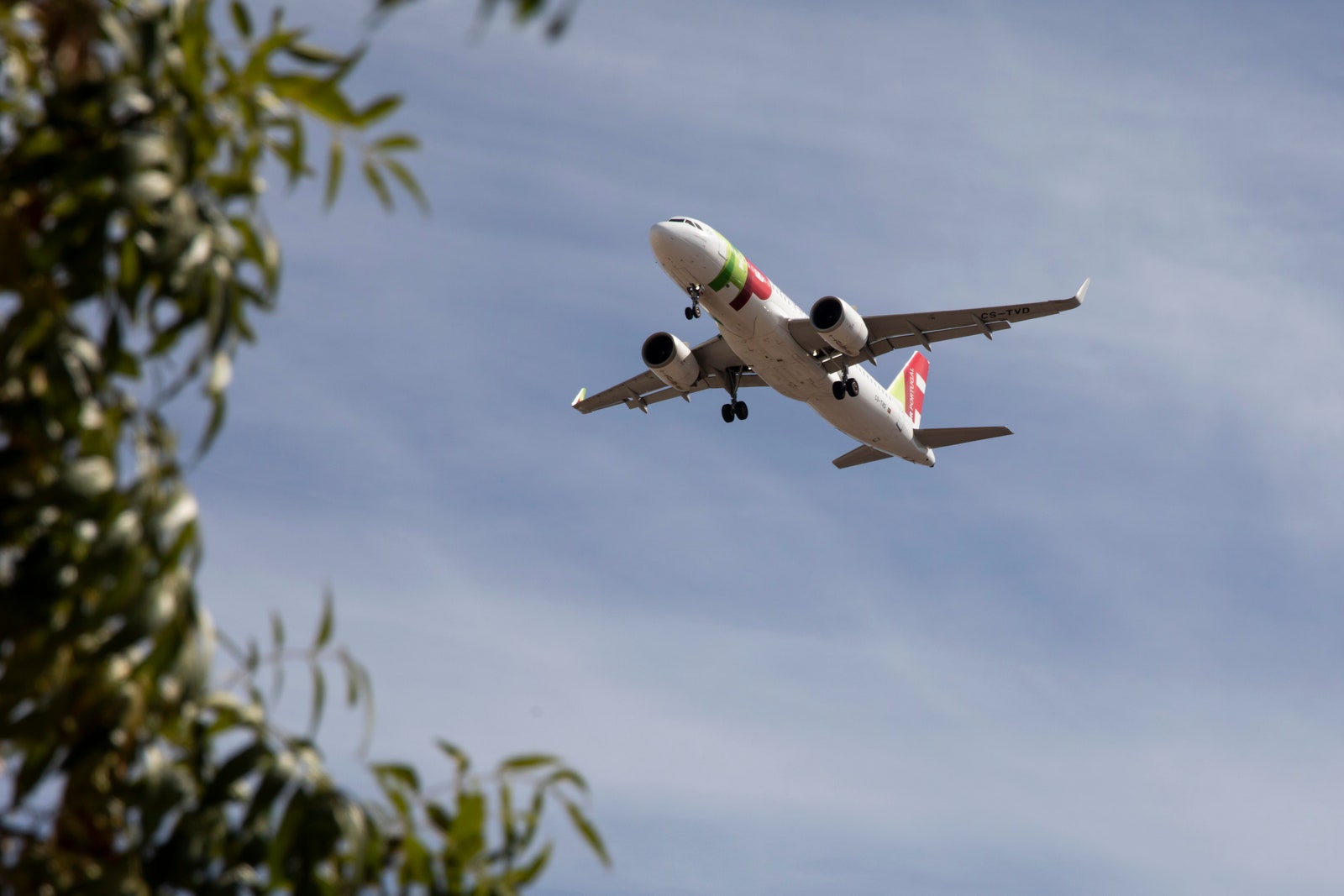 LISBON PORTUGAL  20220902 TAP Air Portugal plane seen landing in Lisbon.