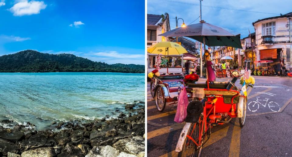 Known as the ‘Pearl of the Orient’, the Malaysian island of Penang boasts gorgeous beaches and a vibrant, colourful and multicultural capital. Source: Getty