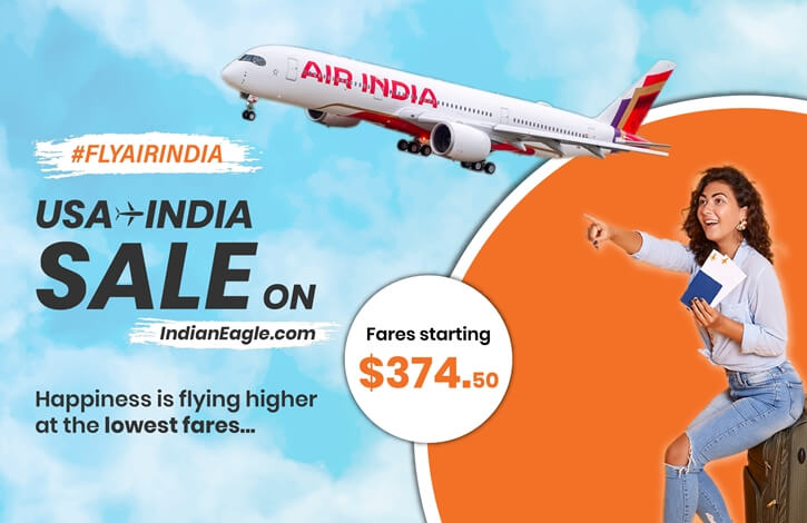 Air India Flights Sale; Get Tickets from USA to India for Only $375