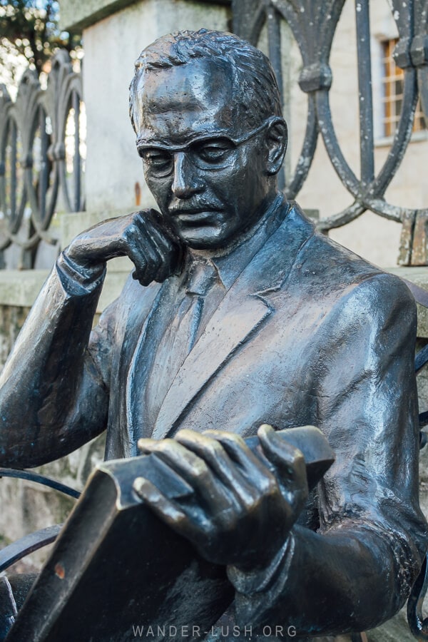 Boris Gaponov statue in Kutaisi, Georgia.