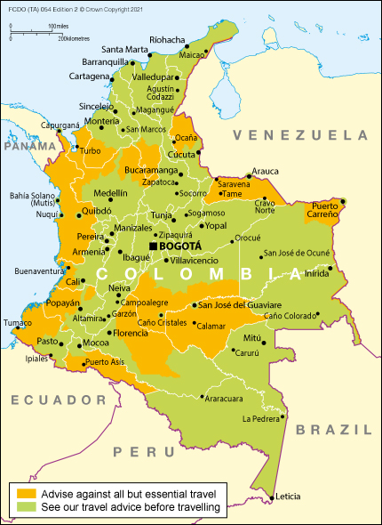 Colombia travel advice