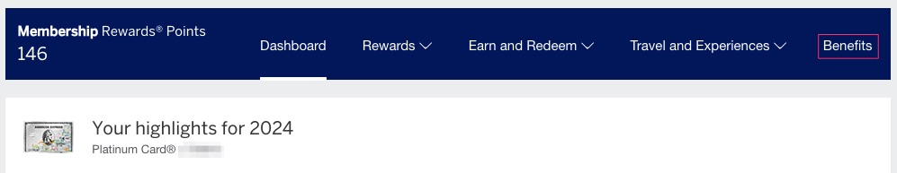 Amex Rewards and Benefits - Benefits