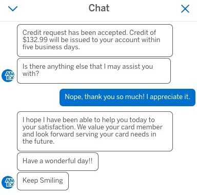 Amex Speak to Rep