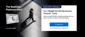 Earn 150K Points (or up to 300K?!) on the Amex Business Platinum