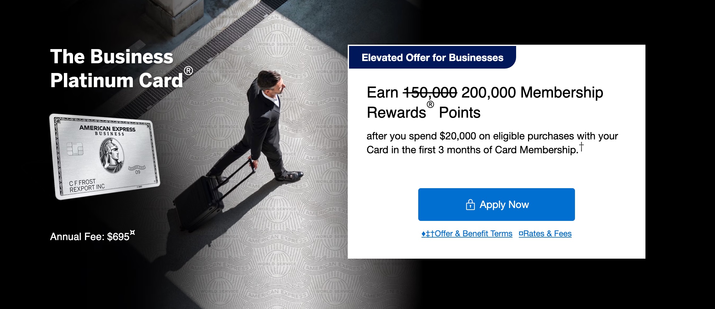 Amex Business Platinum 200k offer