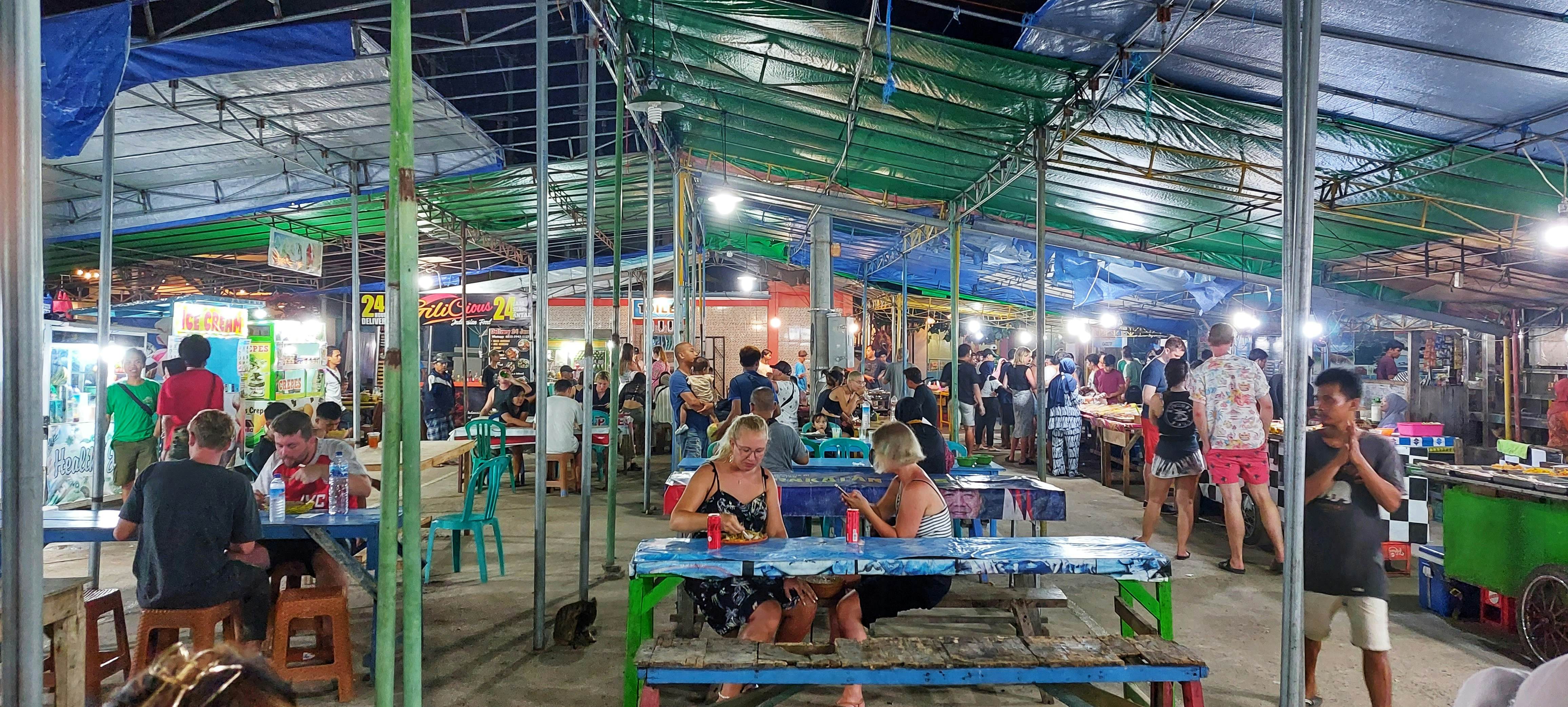 Night market on Gili Trawangan, Indonesia