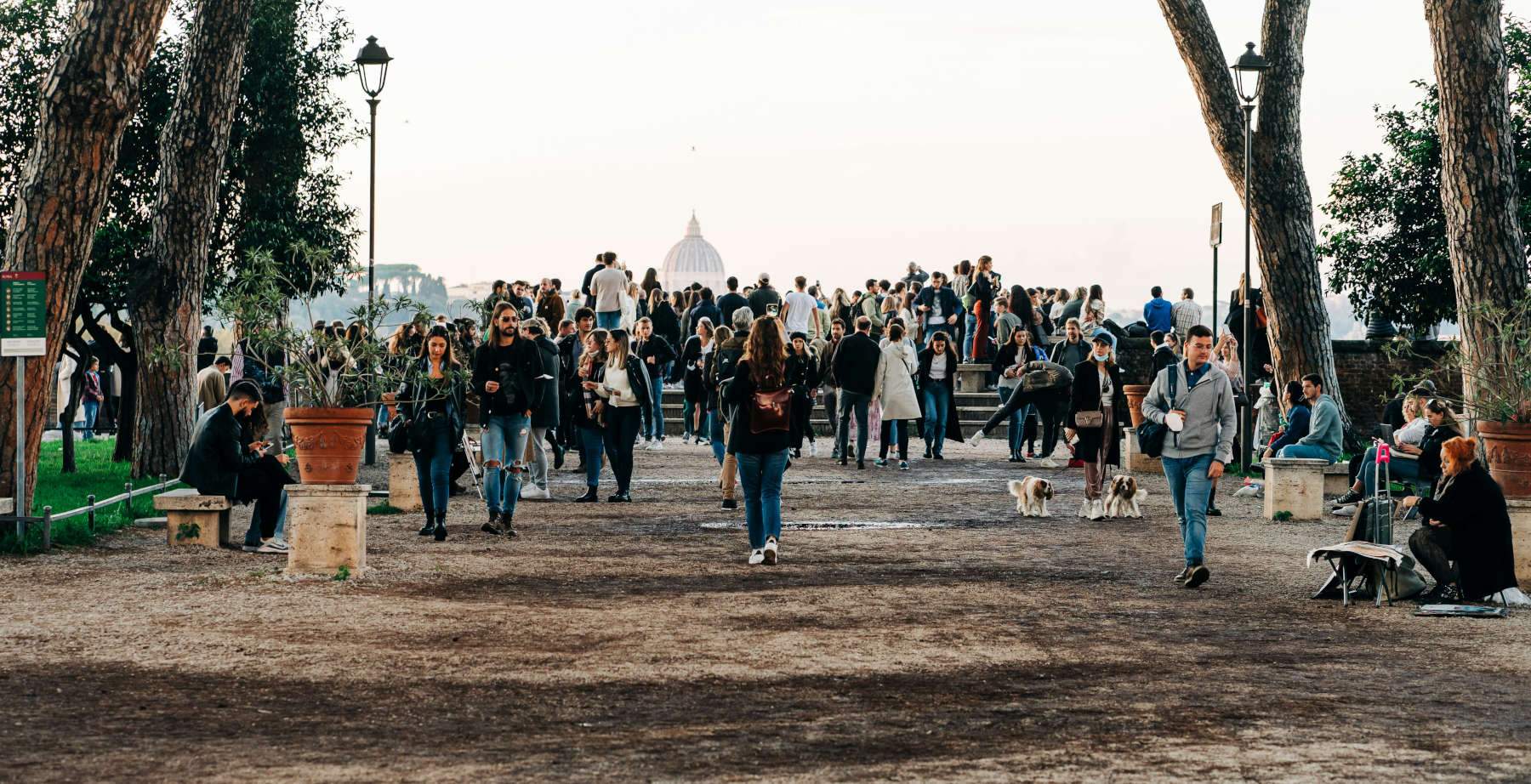 Lots of tourists coming for spring bridges. Italy favorite country for slow tourism