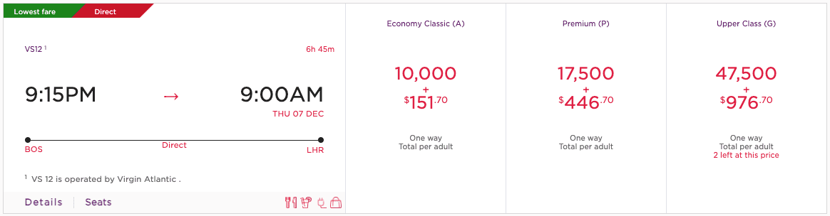 bos-lhr award ticket on virgin atlantic