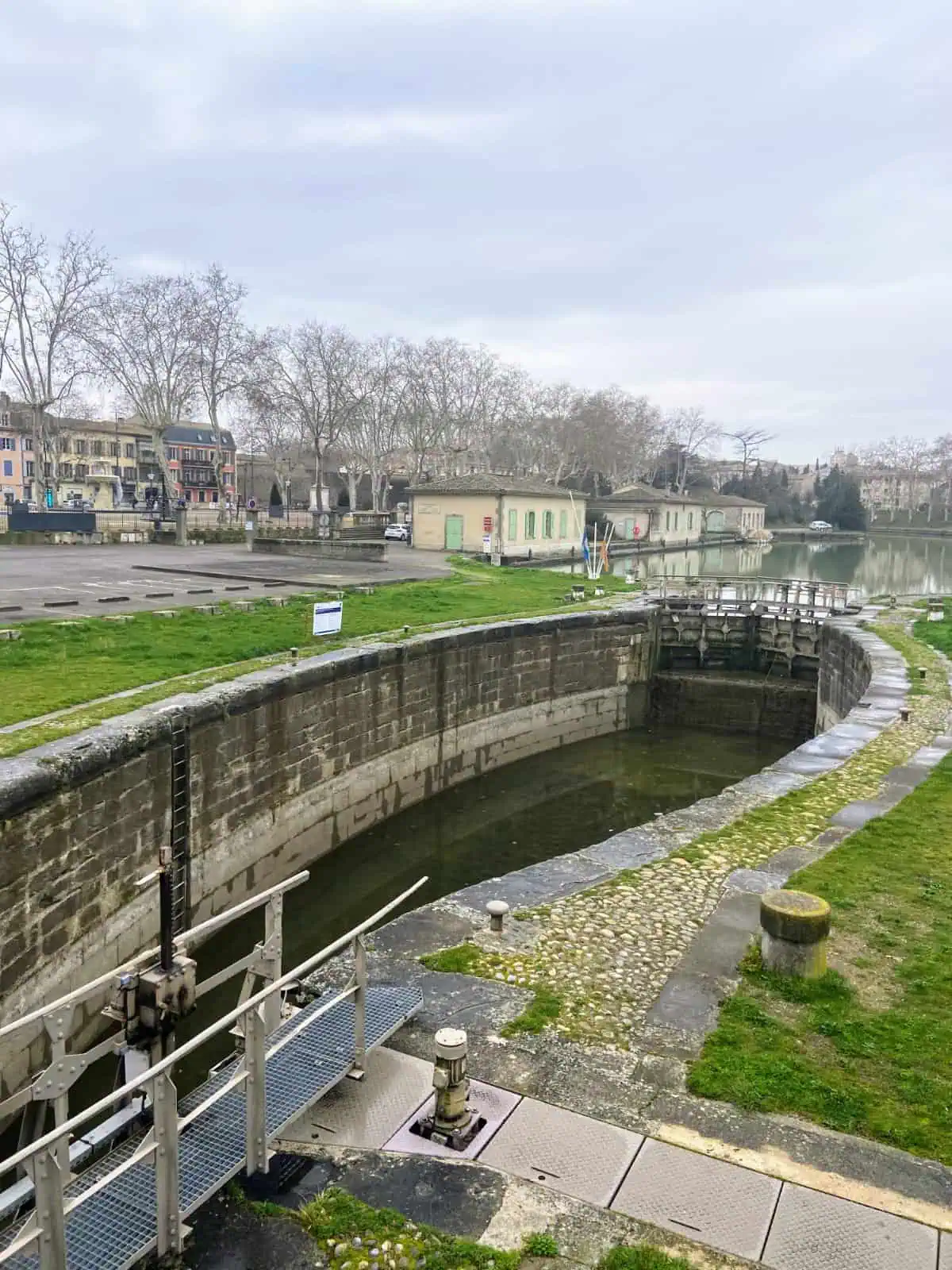 The Canal du Midi in Carcassonne, France 