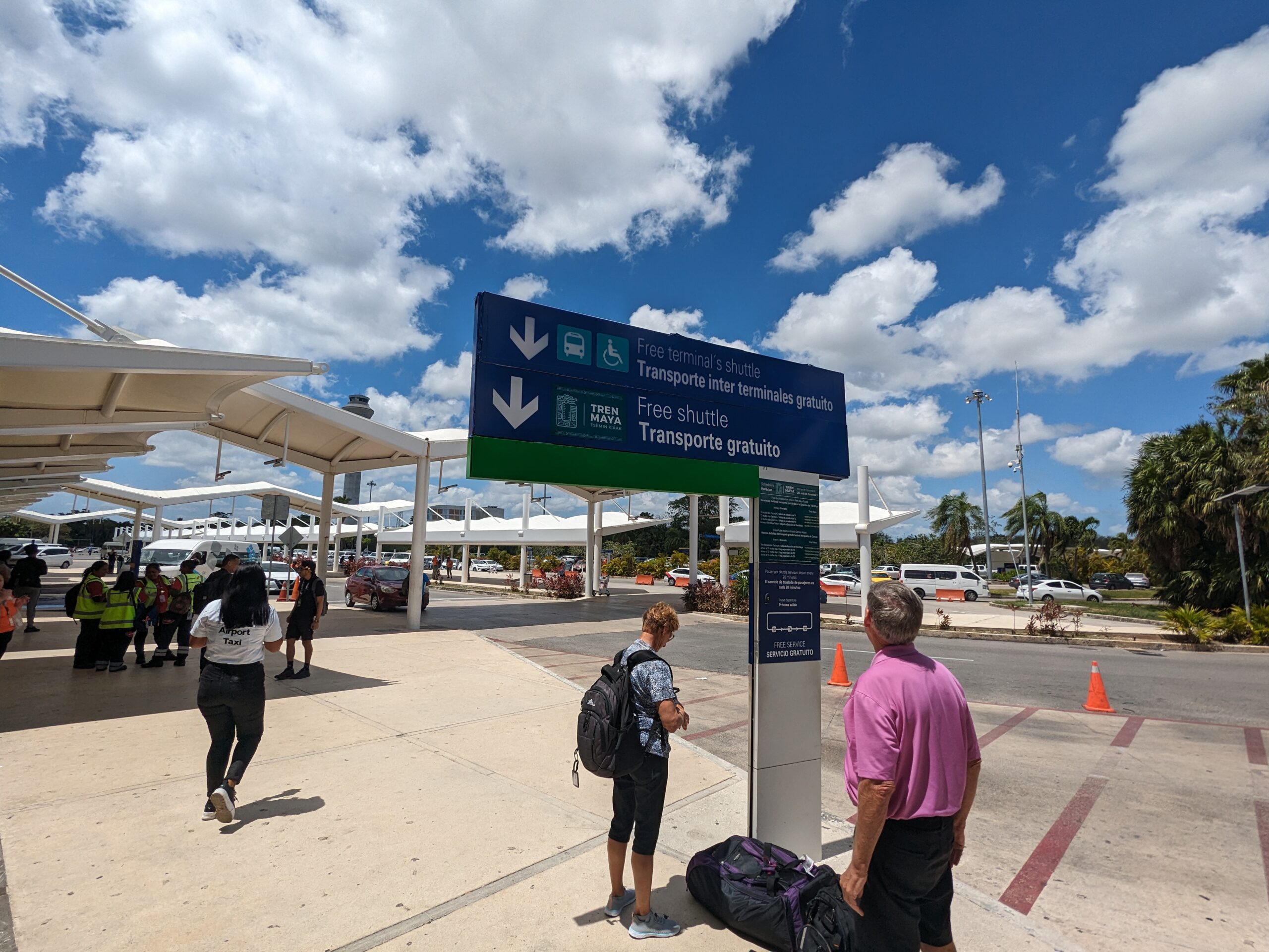 Mayan Train airport shuttle pickup