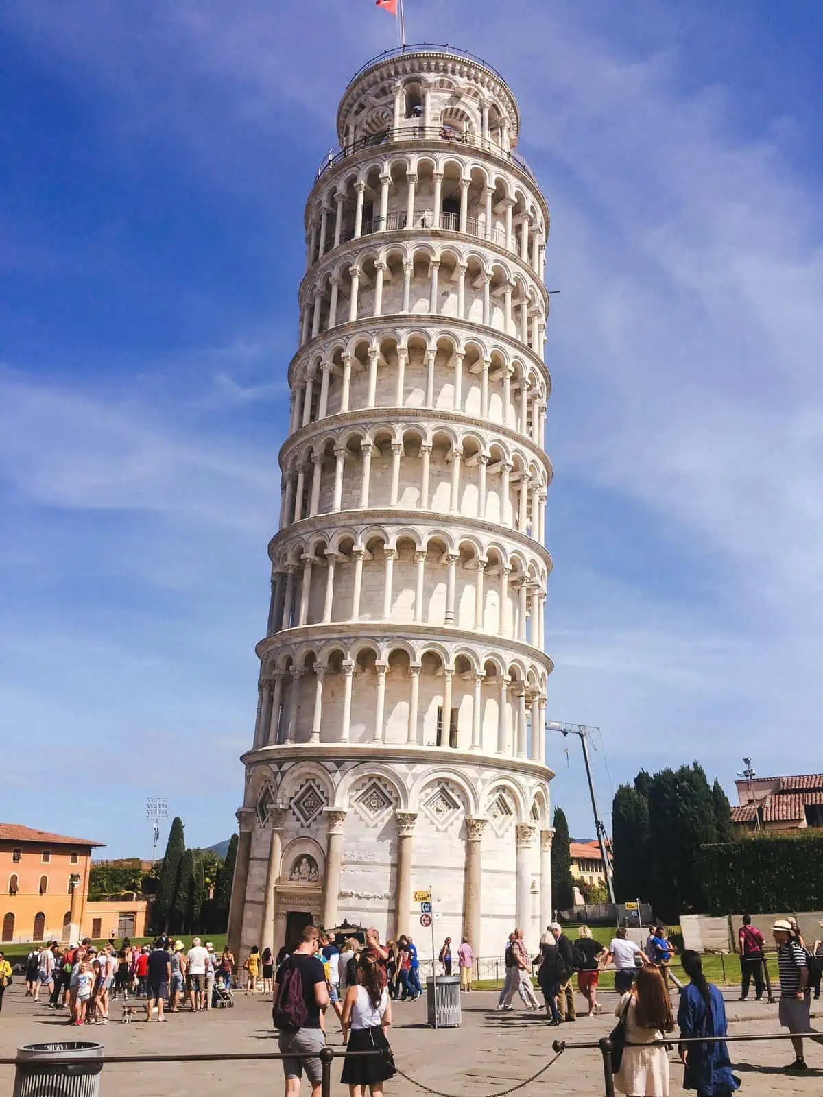 the leaning tower of pisa in Italy