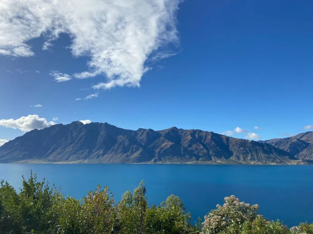 View of Lake Hawea near Wanaka