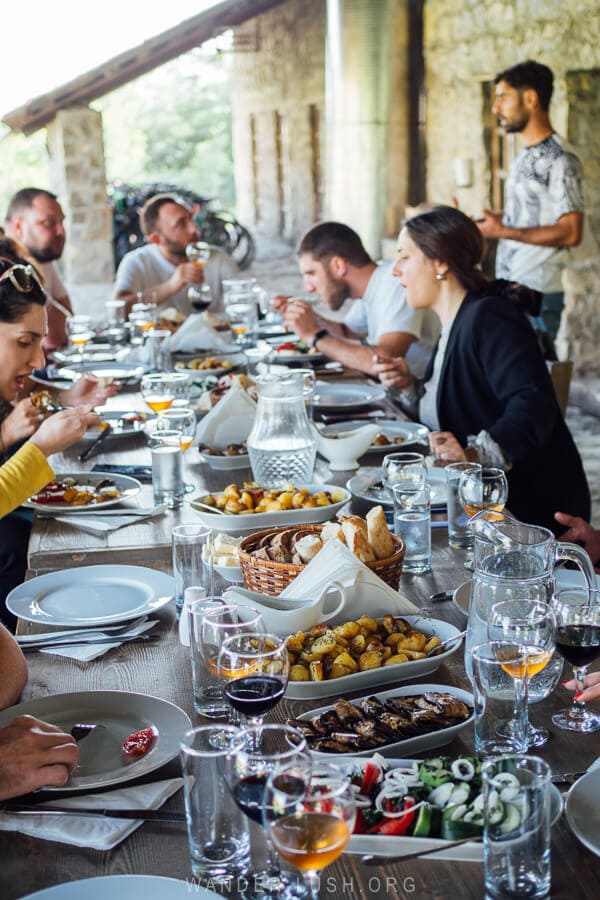 Wine tasting in Kakheti Georgia.