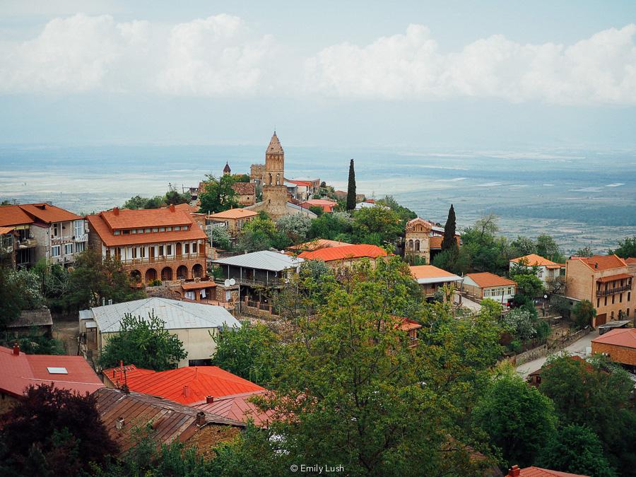 View of Sighnaghi town.