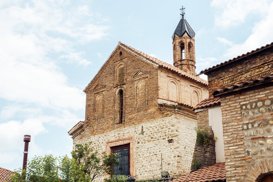 St. George Basilica, a stone church in Sighnaghi.