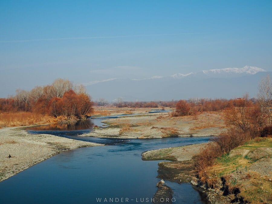 The Alazani River in Kakheti.