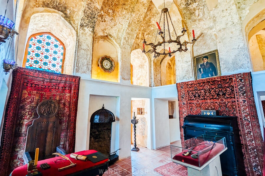 Inside King Erekle II Palace in Telavi, Georgia.