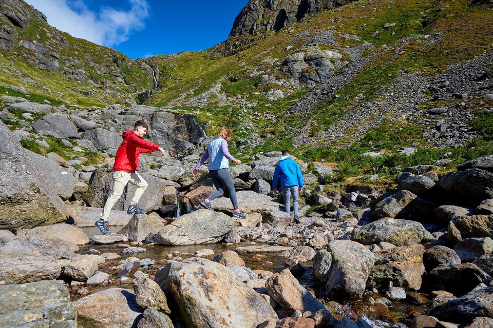 Hiking at the Mahon Falls, Co Waterford 