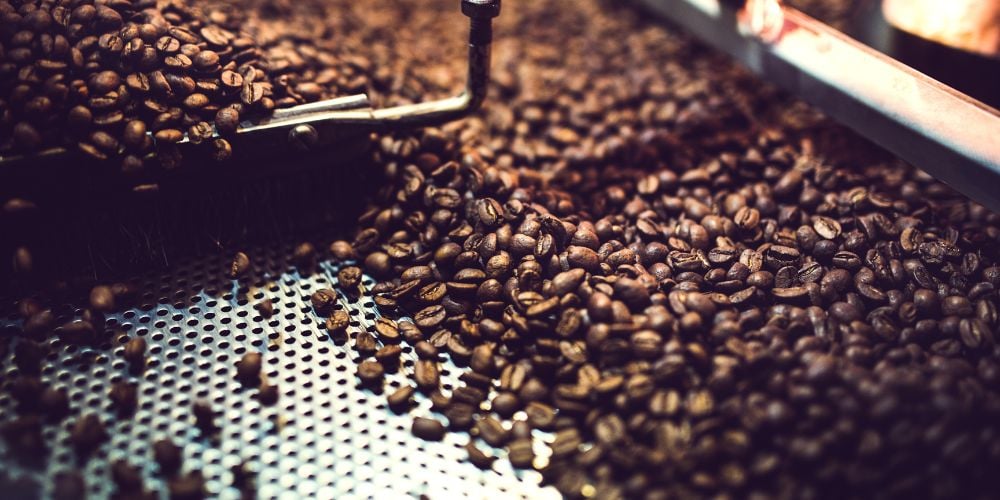 coffee beans roasting