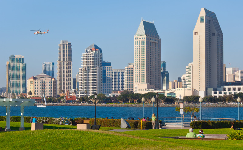 Downtown City of San Diego, California Cityscape