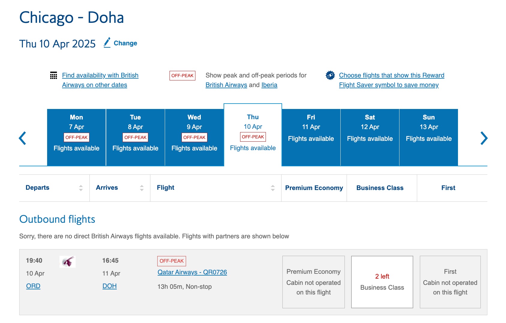 chicago to doha qsuites reservation
