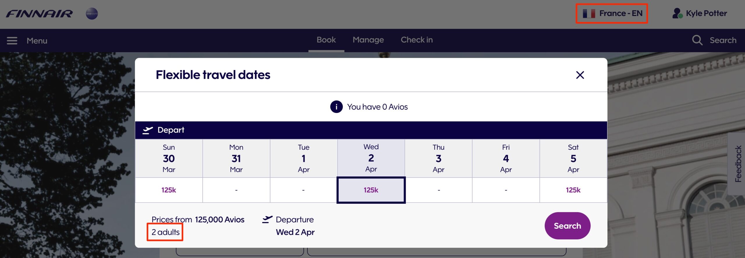 finnair business class for two