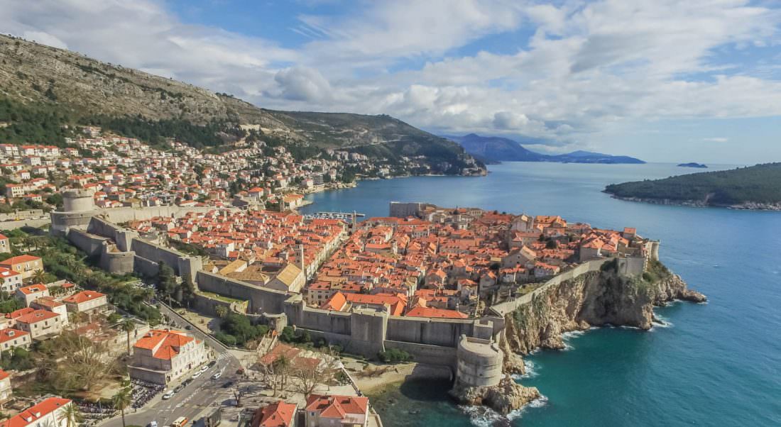 the city walls of dubrovnik croatia