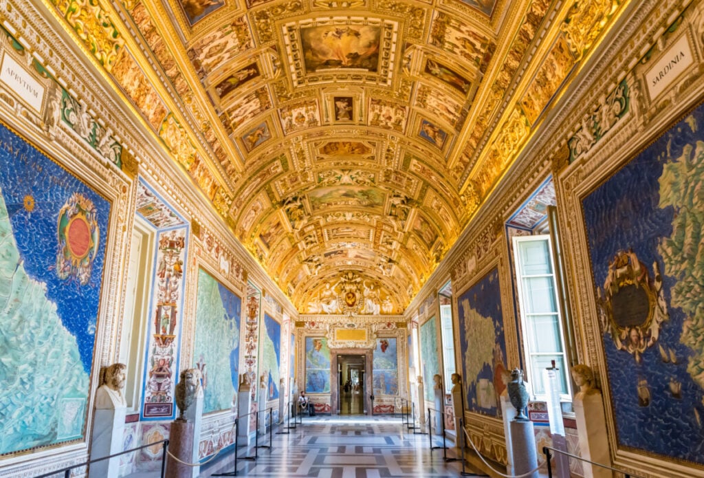 The Vatican Museums interior in Vatican City