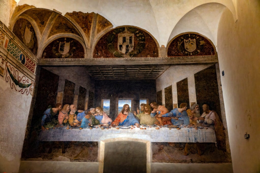 The Last Supper by Leonardo da Vinci in Milan, Italy