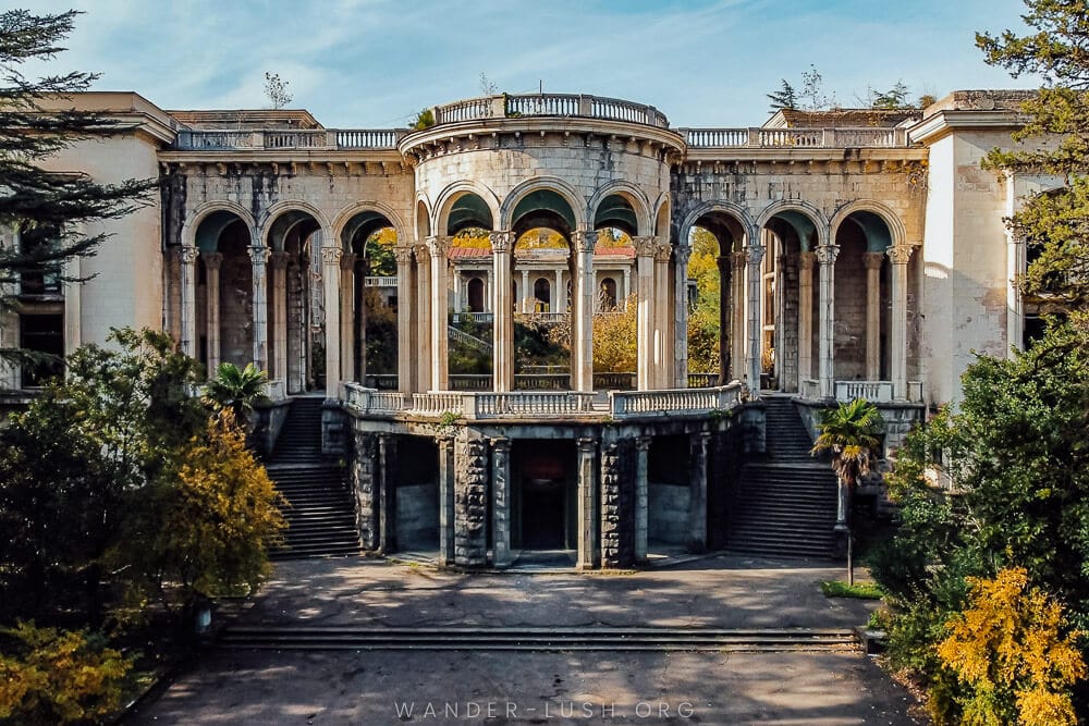 The semi-abandoned Sanatorium Medea in Tskaltubo, Georgia.