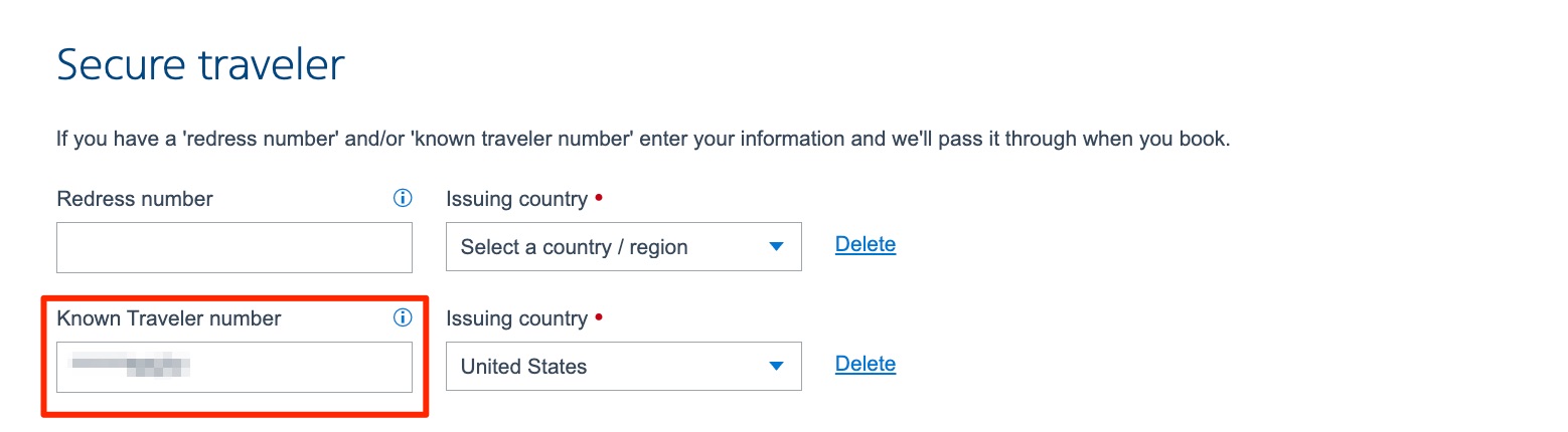 Adding your KTN to your American Airlines AAdvantage account