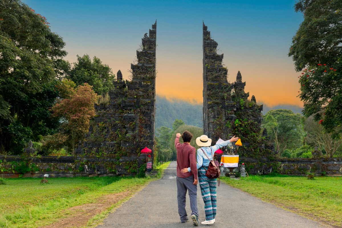 Tourists Stand at Temple Gates in Bali.jpg