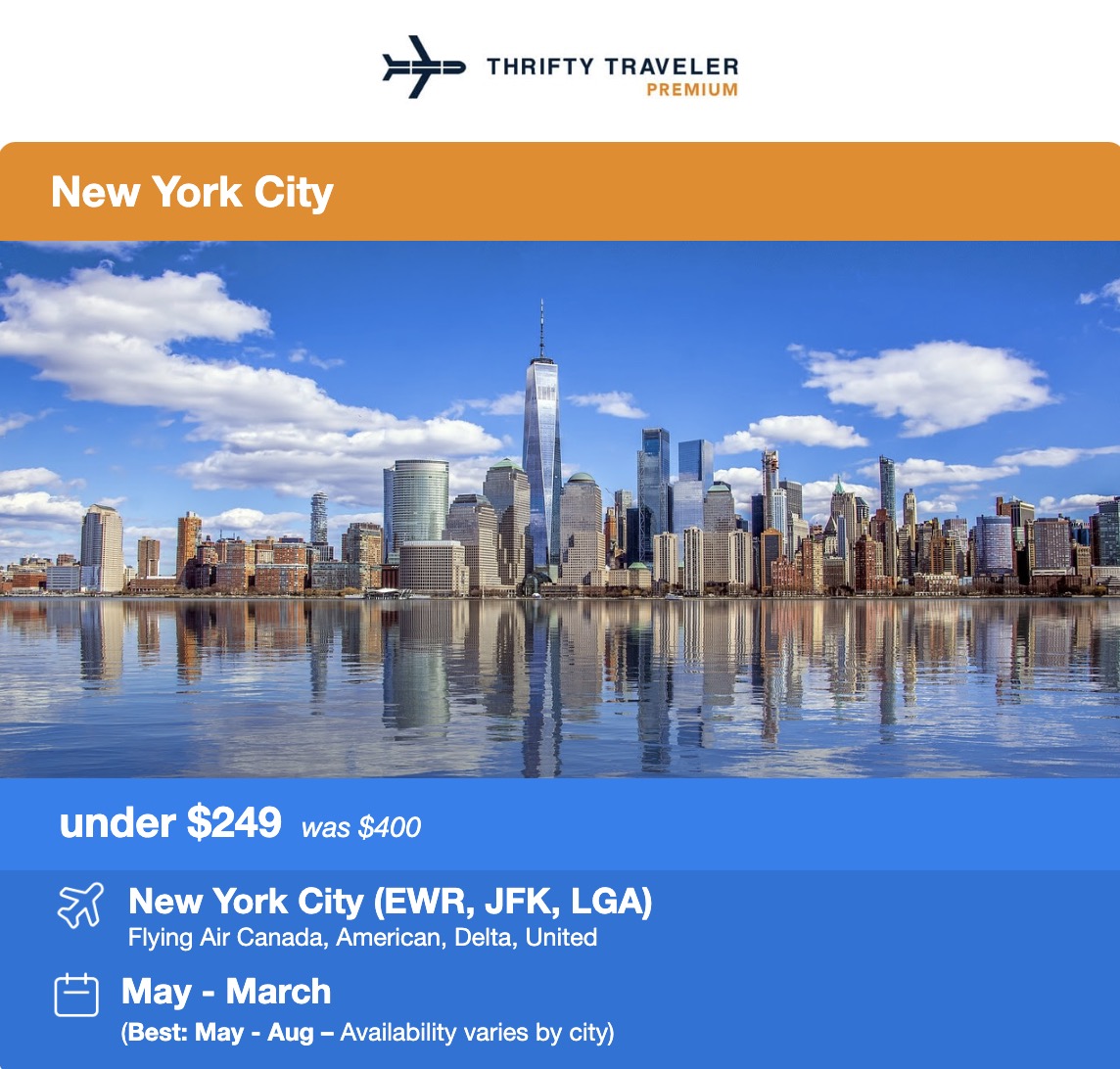 NYC flight deal