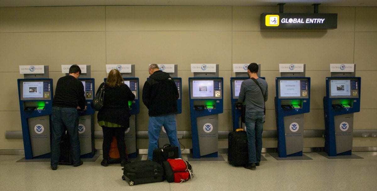 Global Entry kiosks