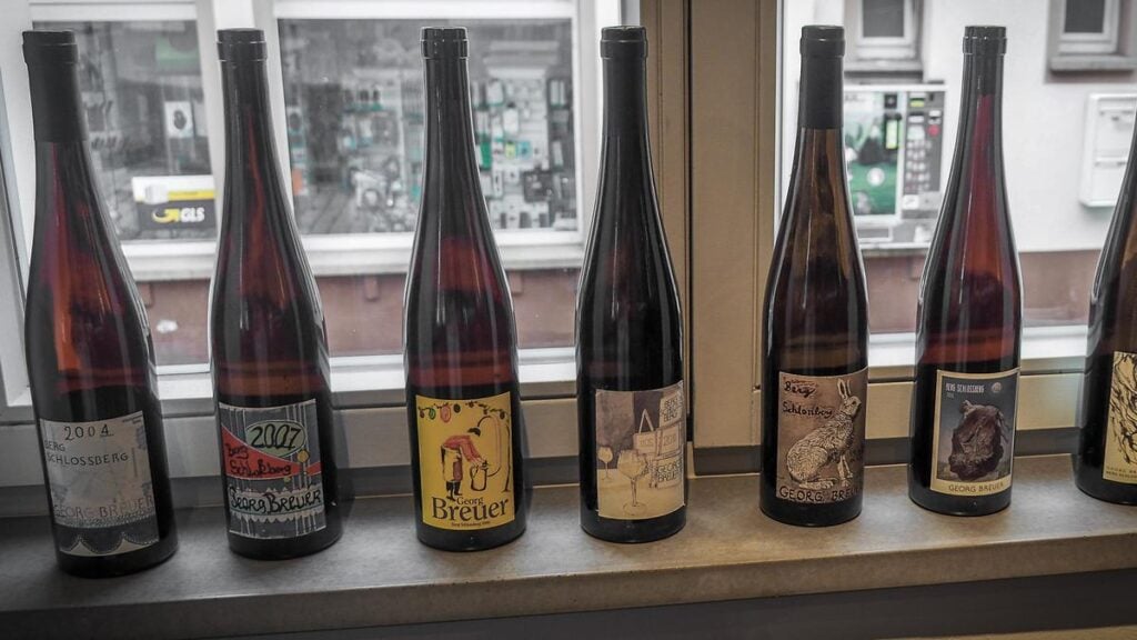 Exquisite lineup of Weingut Georg Breuer's award-winning Berg Schlossberg Riesling wines, showcasing vintages 2004-2015.