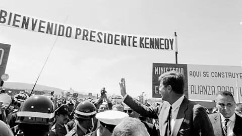 Alamy Kennedy received his largest-ever reception in Bogotá, and a neighbourhood there is still named for him (Credit: Alamy)