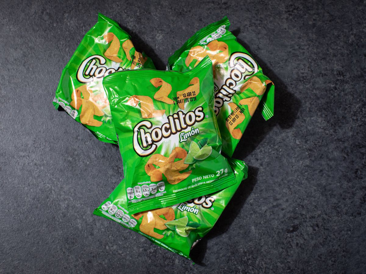 Four bags of Choclitos. 