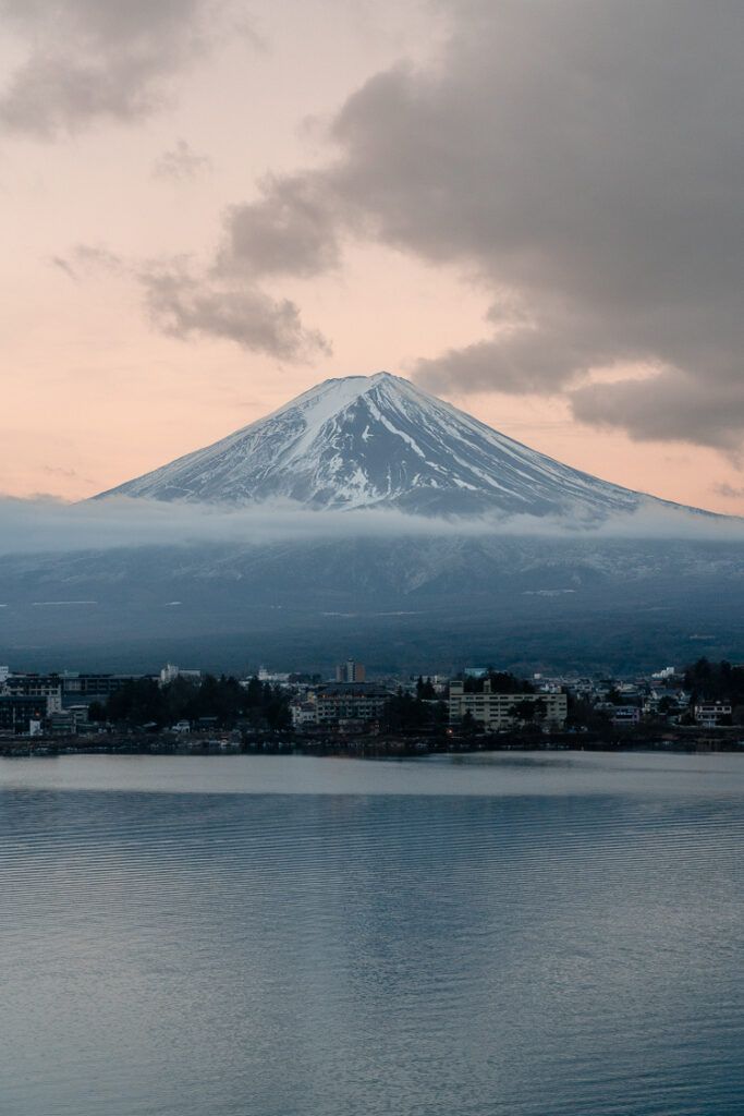 kawaguchi lake view from Ubuya ryokan