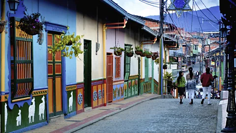 John Coletti/Getty Images Colombians are ‘very receptive and hospitable towards newcomers’ (Credit: John Coletti/Getty Images)