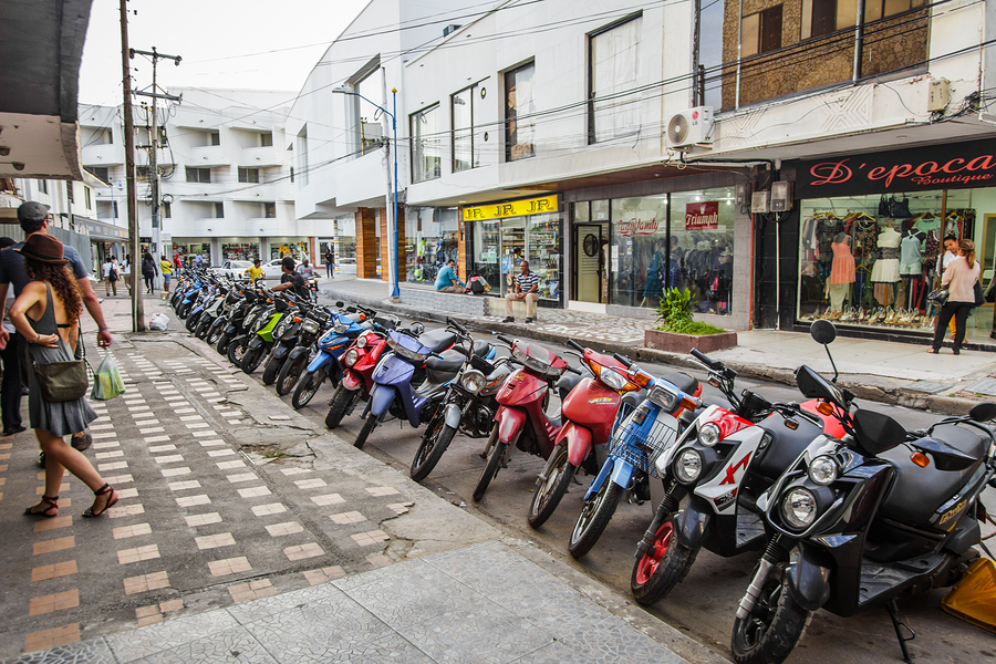 a shopping street on san andres island