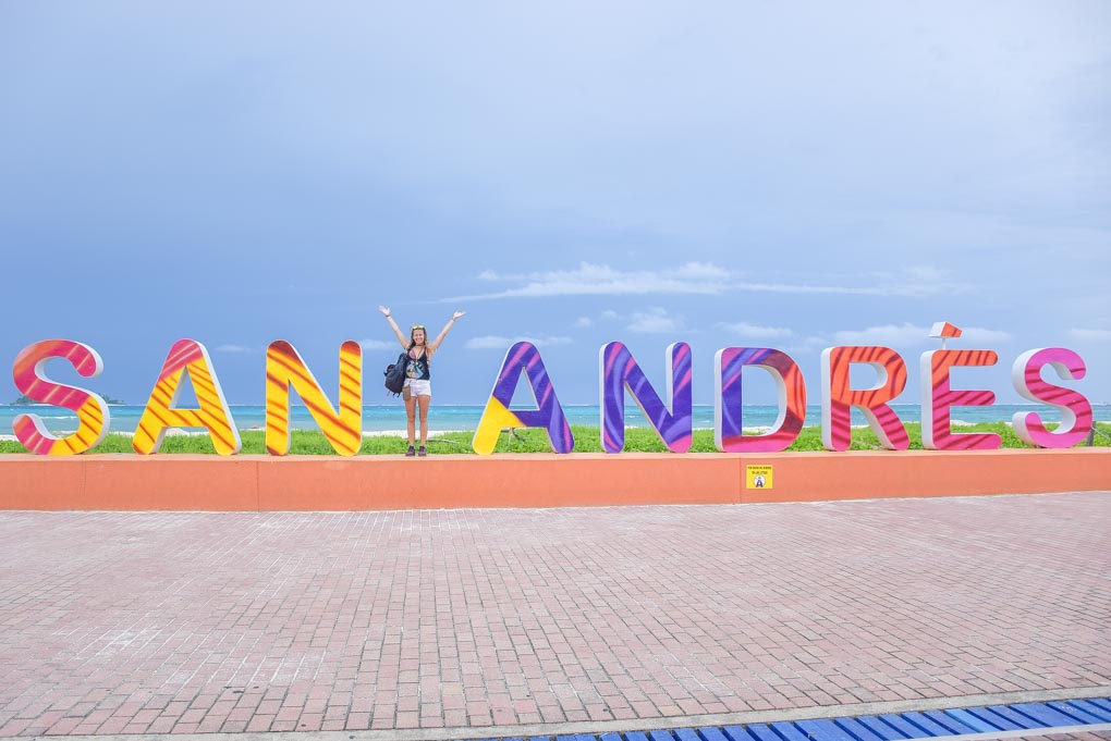 san andres colombia sign