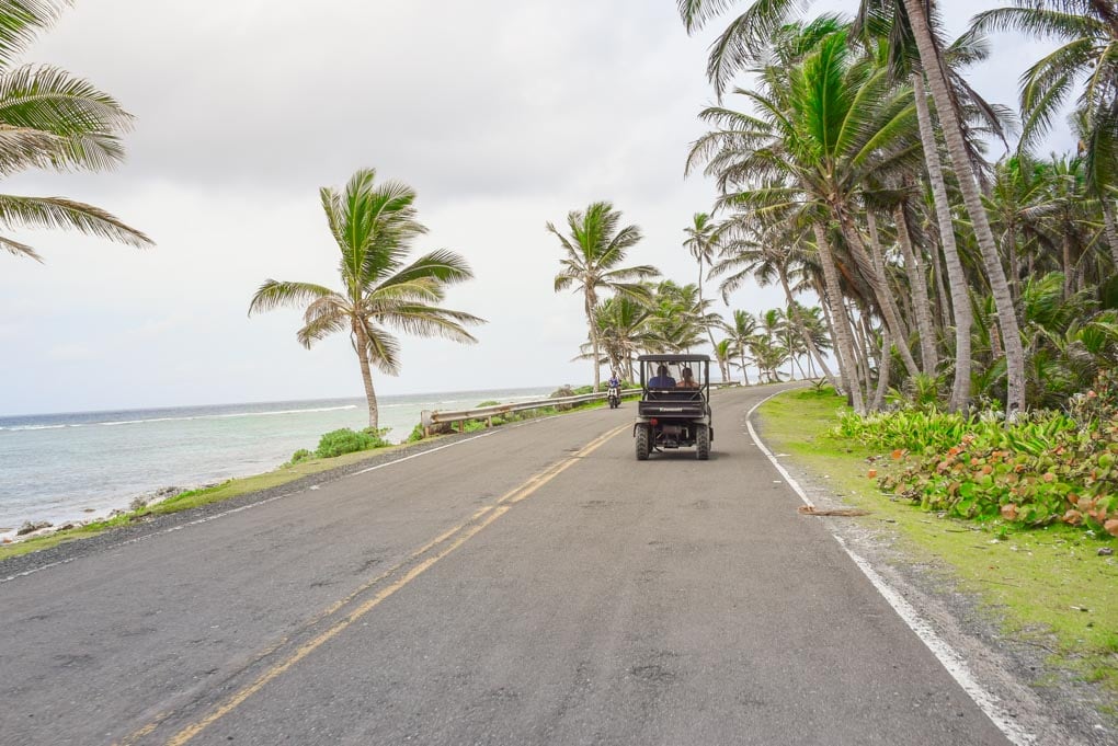 driving around san andres island in a buggy