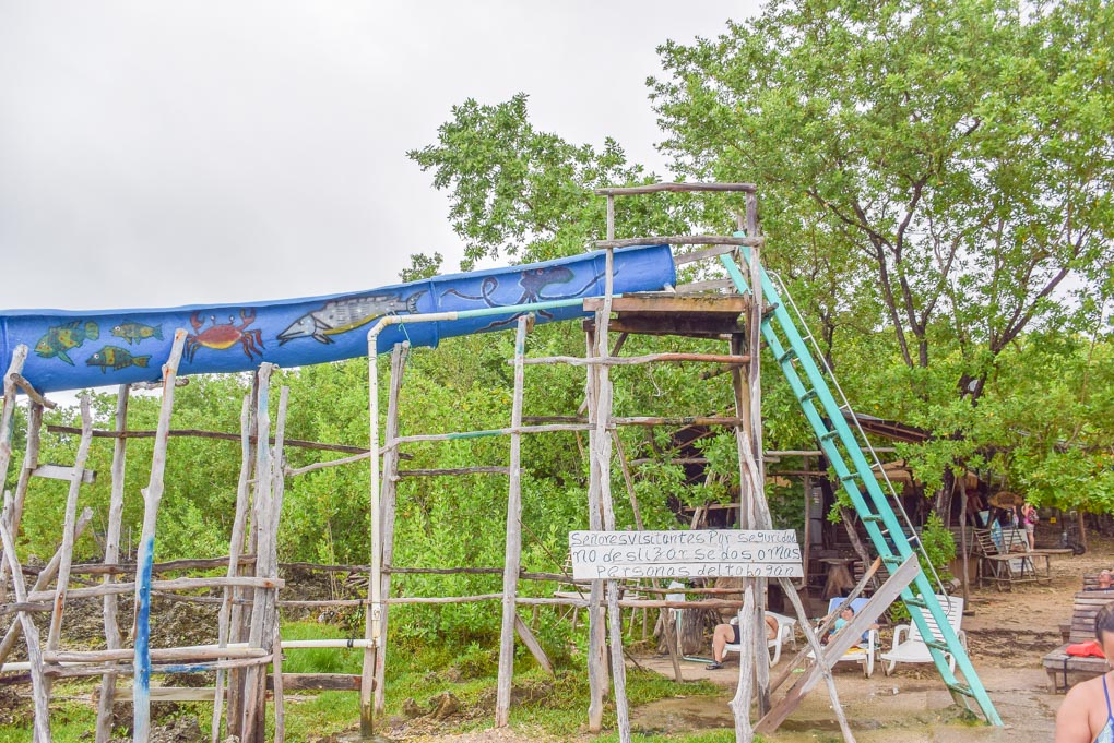 the waterslide at west view in san andres island