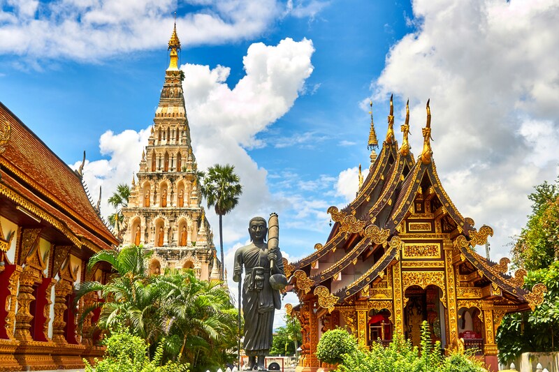 Thailand is mostly dominated by Buddist culture