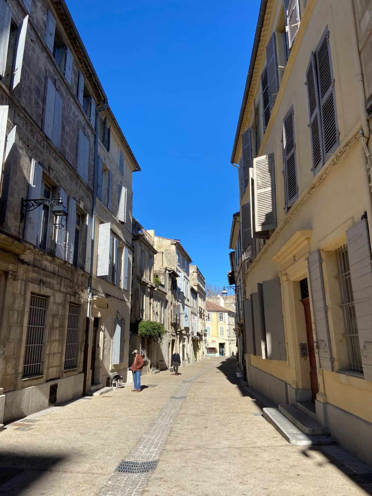 Street in the old town of Arles where Van Gogh lived from 1888-1889