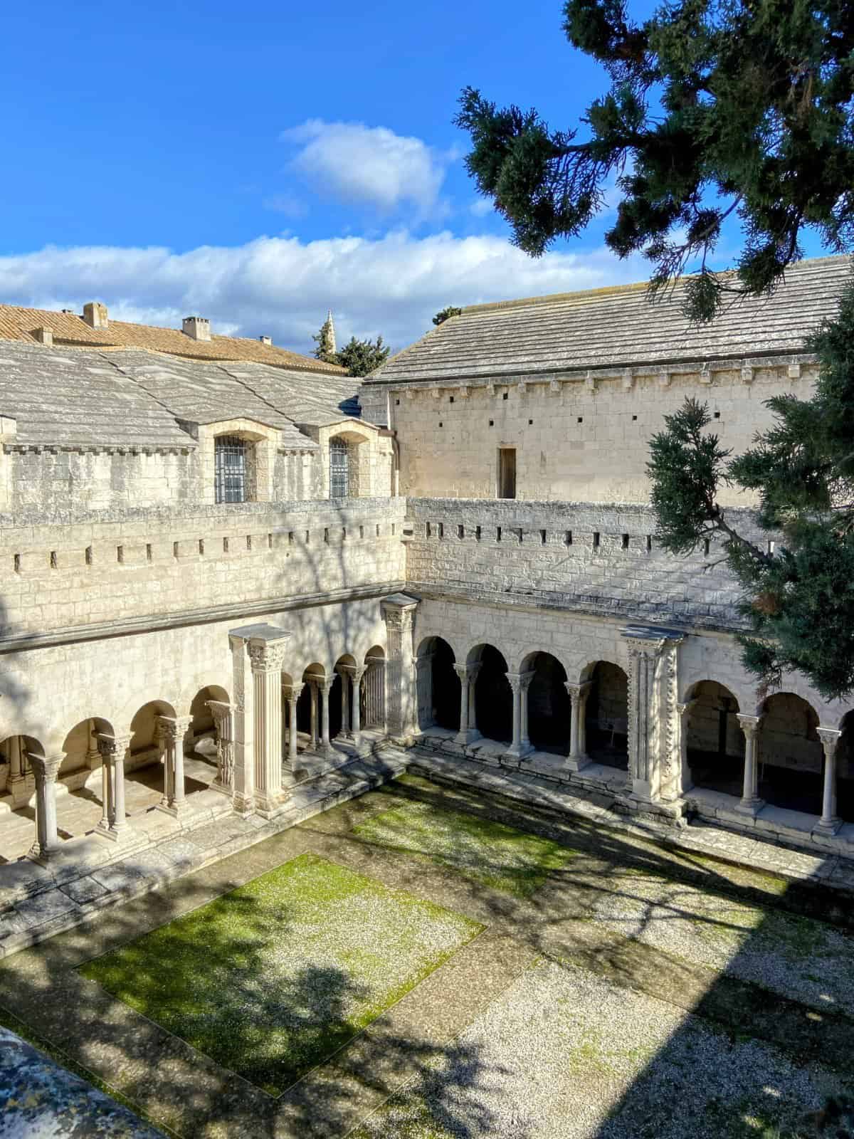 Cloisters in Arles from above