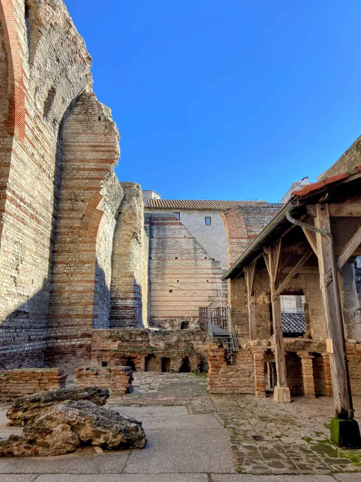 Thermes de Constantin or Baths of Constantine in Arles, France