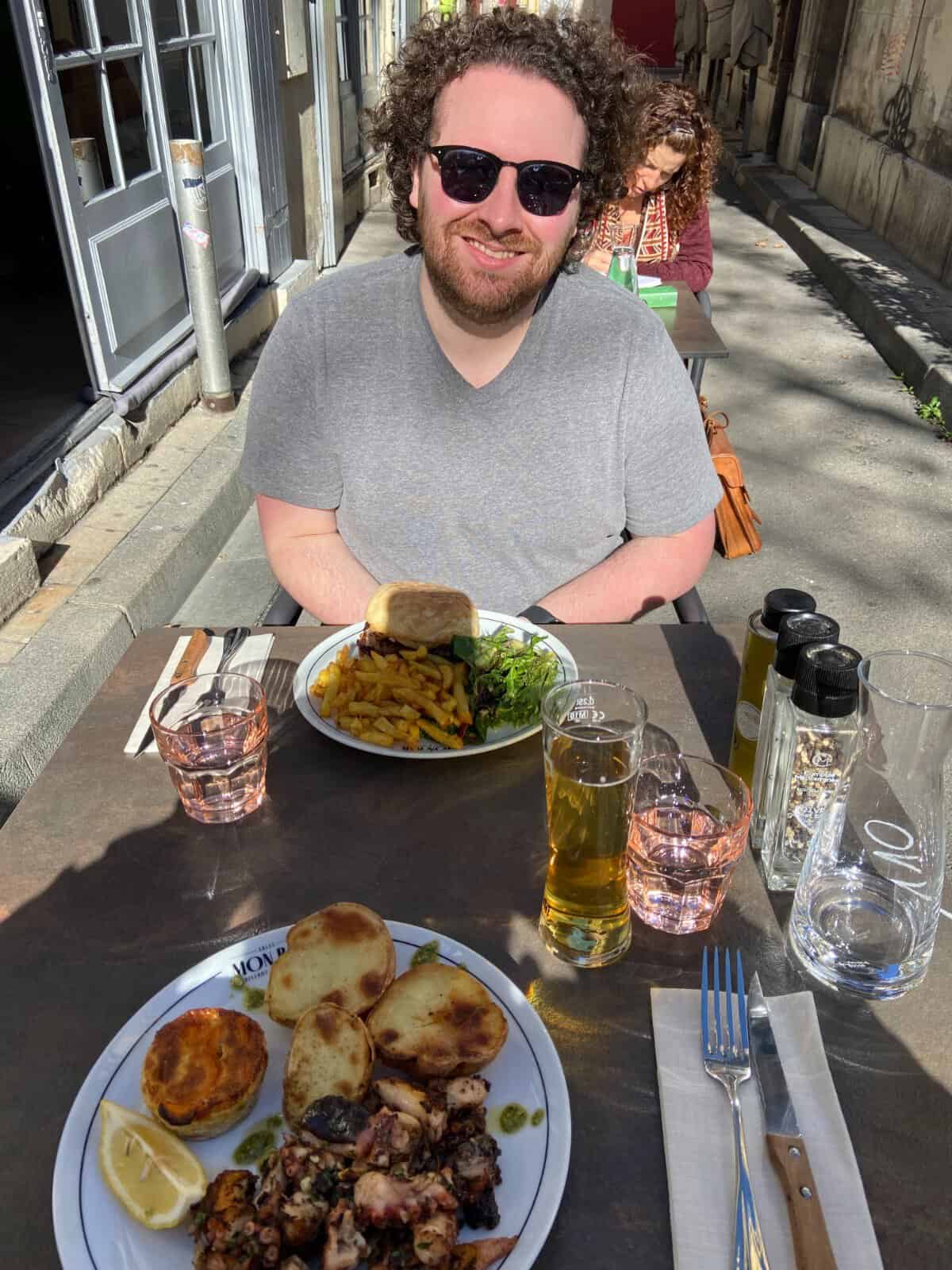 Lunch at Mon Bar in Arles, France