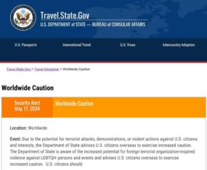 6 Important U.S. Travel Advisories For American Tourists Issued In MAY 2024